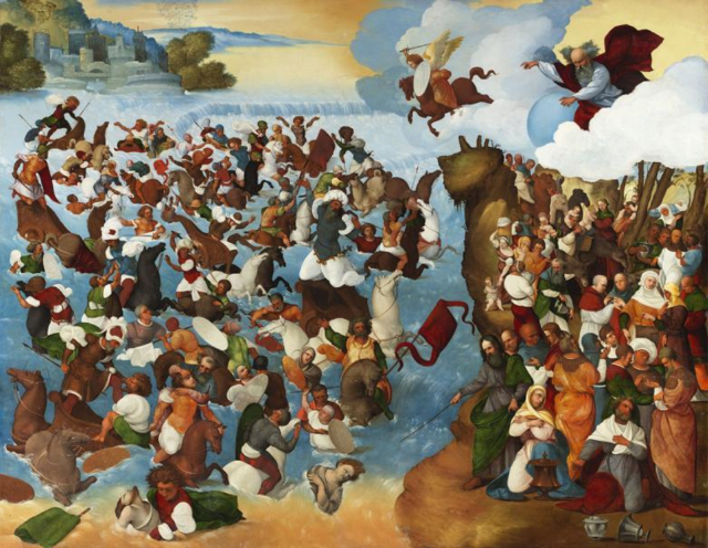 Ludovico Mazzolino: The Crossing of the Red Sea | National Gallery of Ireland