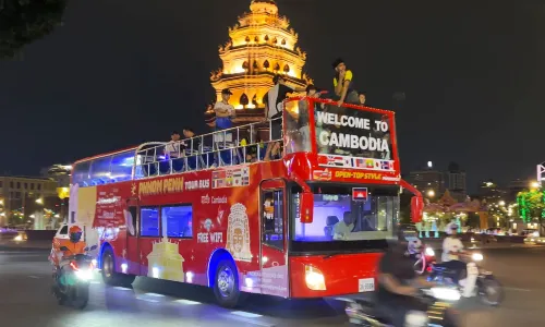 Phnom Penh City Tour Bus Hop on & Hop off