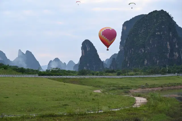 Hot air ballooning in Guilin