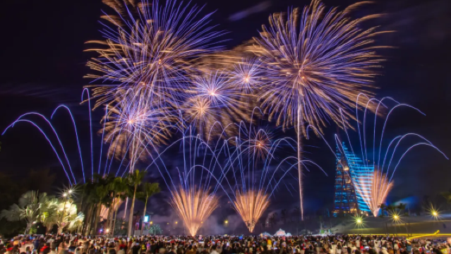 Nanning Garden Expo Park Fireworks Show