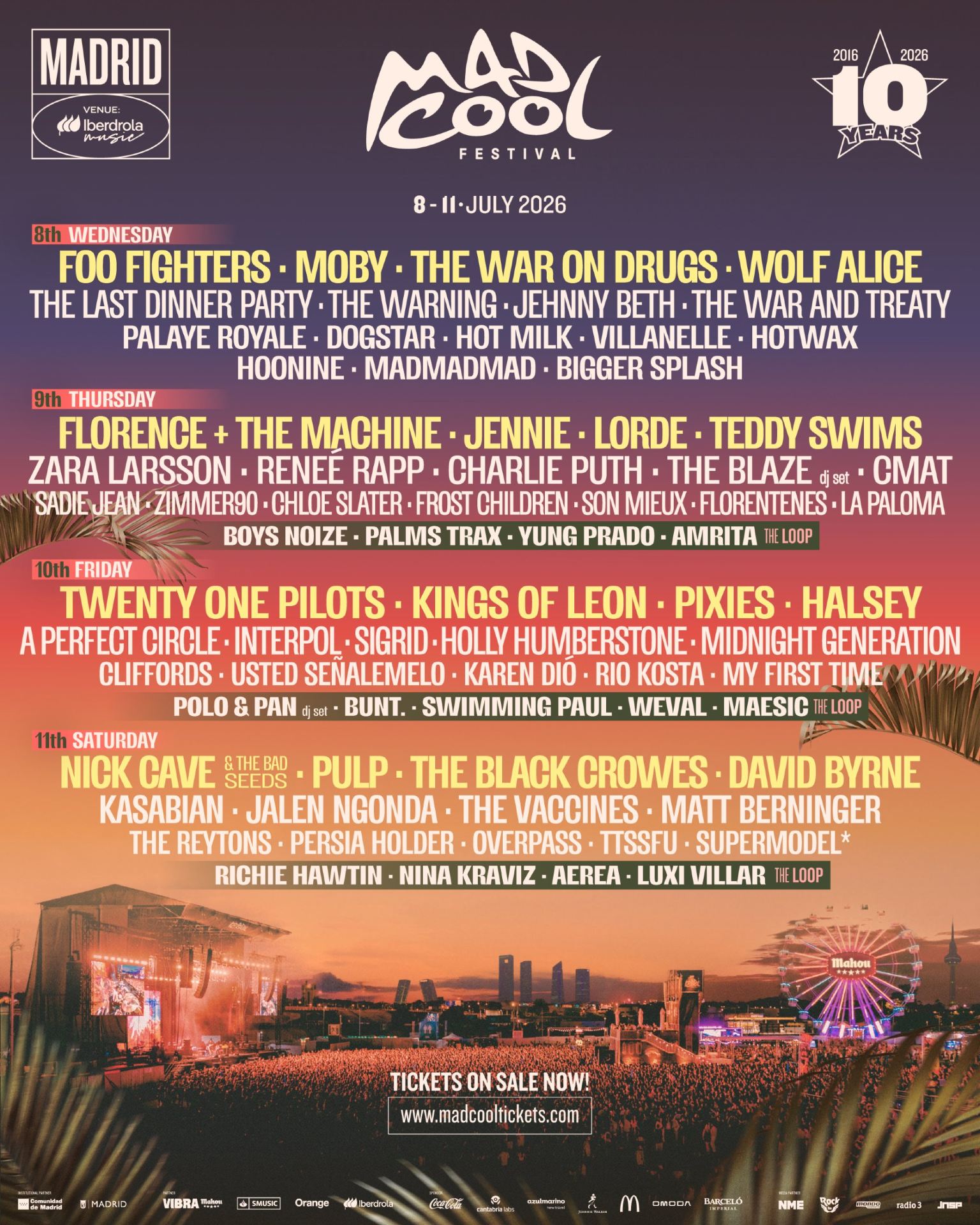 Mad Cool 2026 | Madrid