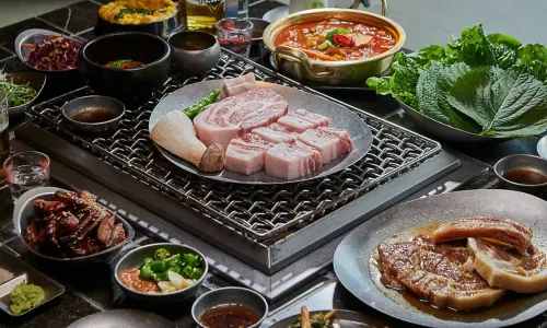 궤네깃도 서귀포 중문 흑돼지 맛집 (JEJU KOREA BBQ restaurants)