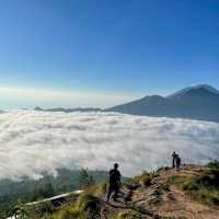 Beautiful sunrise from top of Mt. Batur 