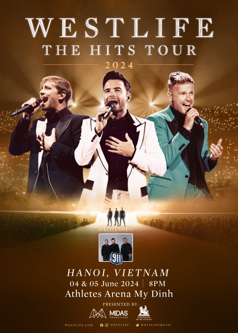 【越南河內】Westlife The Hits Tour 2024 | 河內