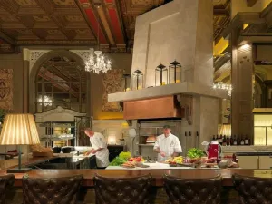 OAK Long Bar + Kitchen