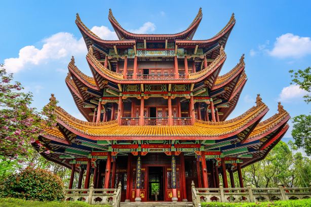Yueyang Jin'e Mountain Park - Wenchang Pavilion