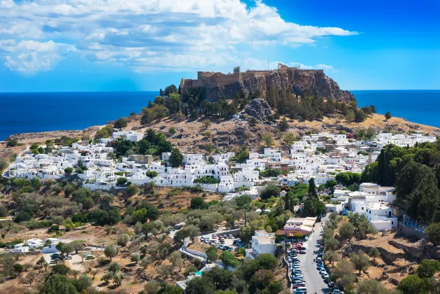 Flights from Santorini to Rhodes