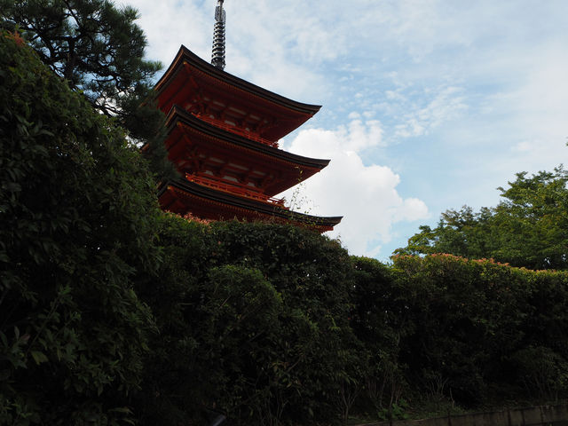 断崖にそびえ立つ「清水寺」