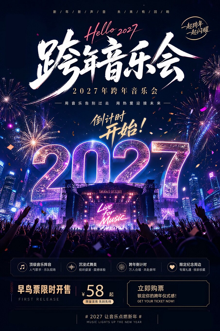 廣州 · 《2027跨年演唱會》我們的『歌』流行金曲live現場 | 廣州