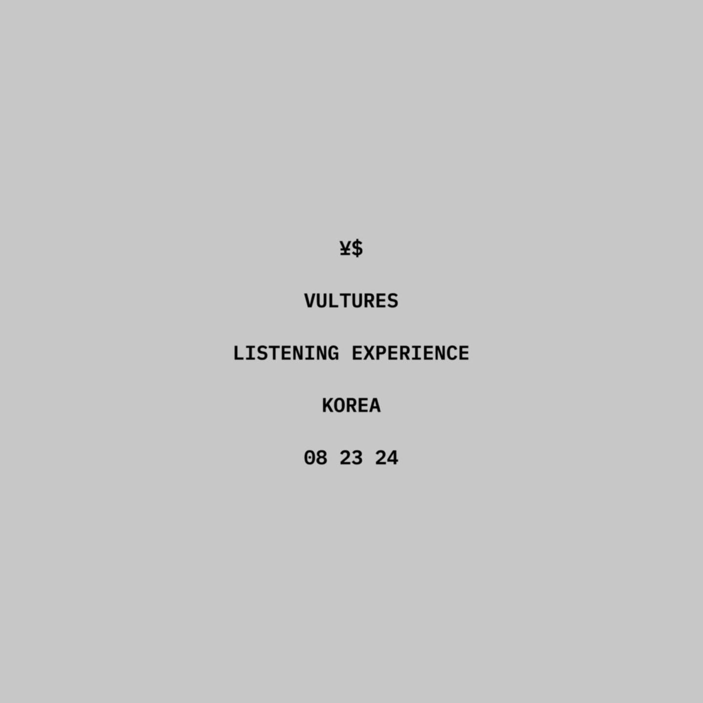 Kanye West <Ye x Ty Dolla Sign Vultures Listening Experience> | Goyang-si