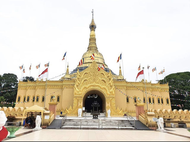 Mini Myanmar pagoda in North Sumatra