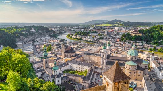 Salisburgo, Austria + Fortezza Hohensalzburg + Abbazia di Nonshan + Palazzo Arcivescovile di Salisburgo