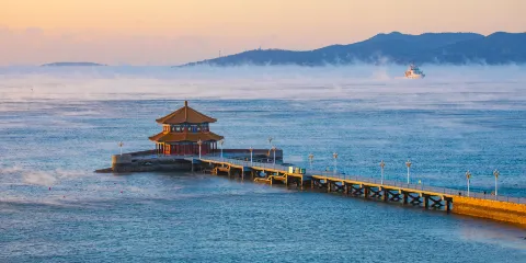 青島啤酒博物館+棧橋+五四+奧帆+小麥島+八大關+出海觀光