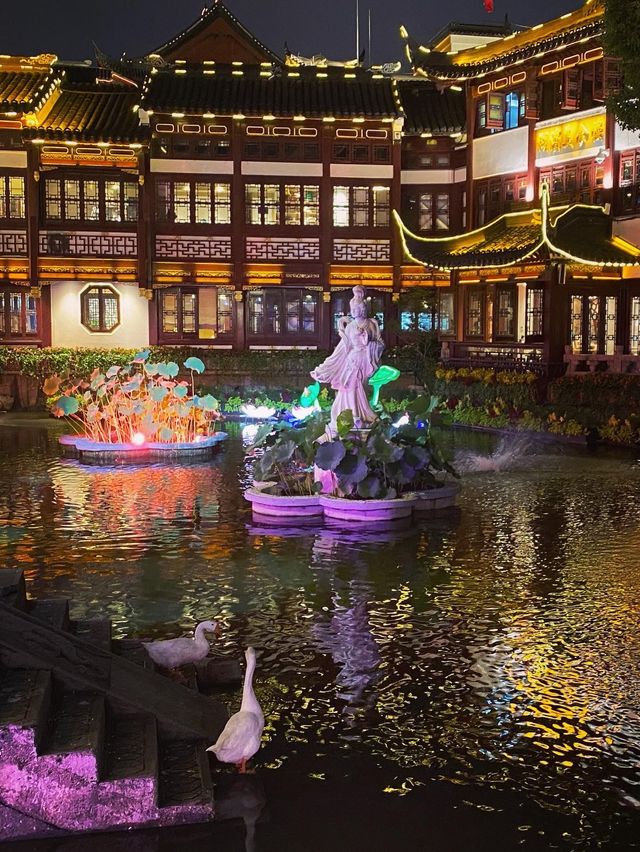 Breathtaking night walks, Yuyuan Garden