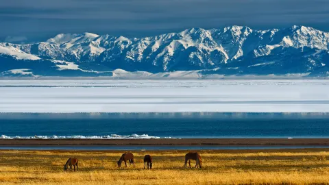 Sayram Lake attraction in Bortala