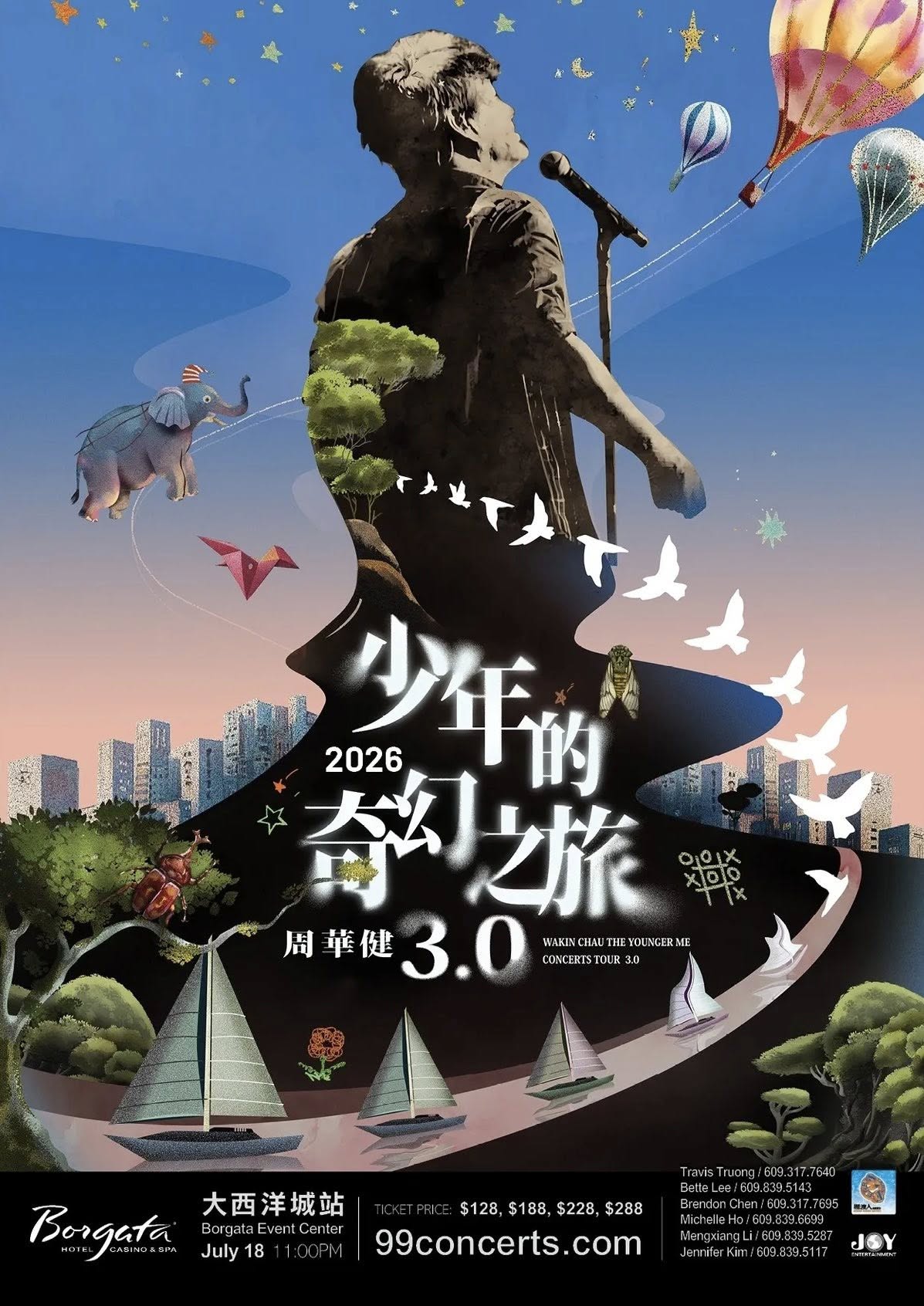 Atlantic City | WAKIN CHAU – THE YOUNGER ME CONCERTS TOUR 3.0 | Borgata Event Center