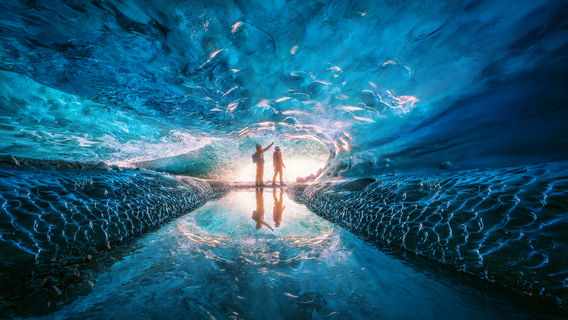 Ice Cave Exploration in Iceland