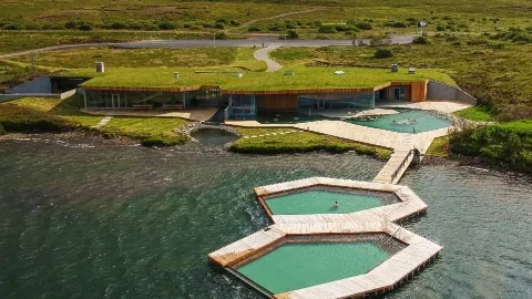 Vök baths attraction in Iceland