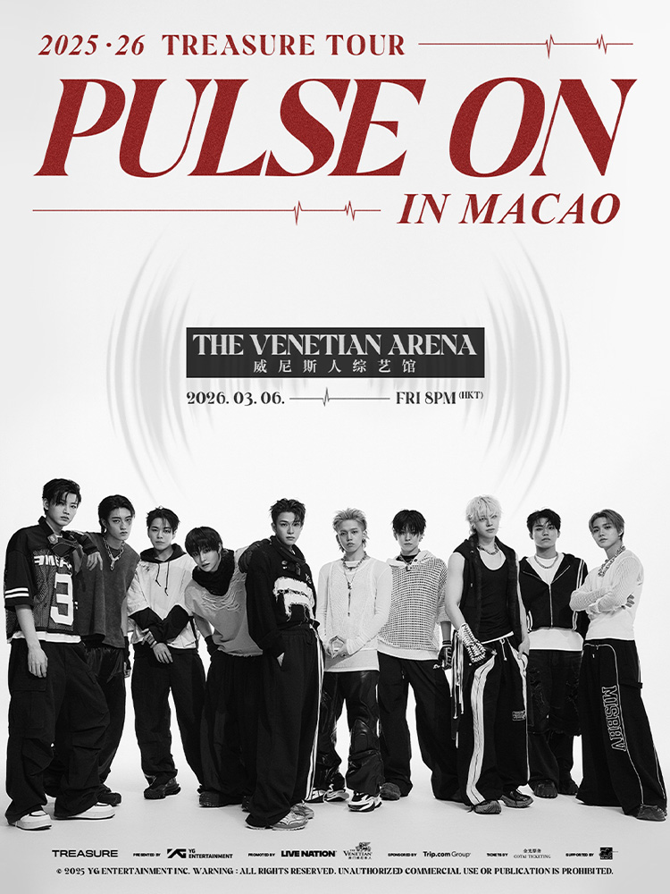 中國澳門 · 2025-26 TREASURE TOUR [PULSE ON] IN MACAO | 澳門威尼斯人綜藝館