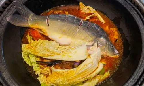 香水鱼铁锅炖