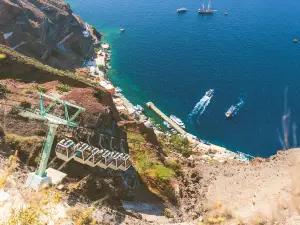 Cable car of Santorini