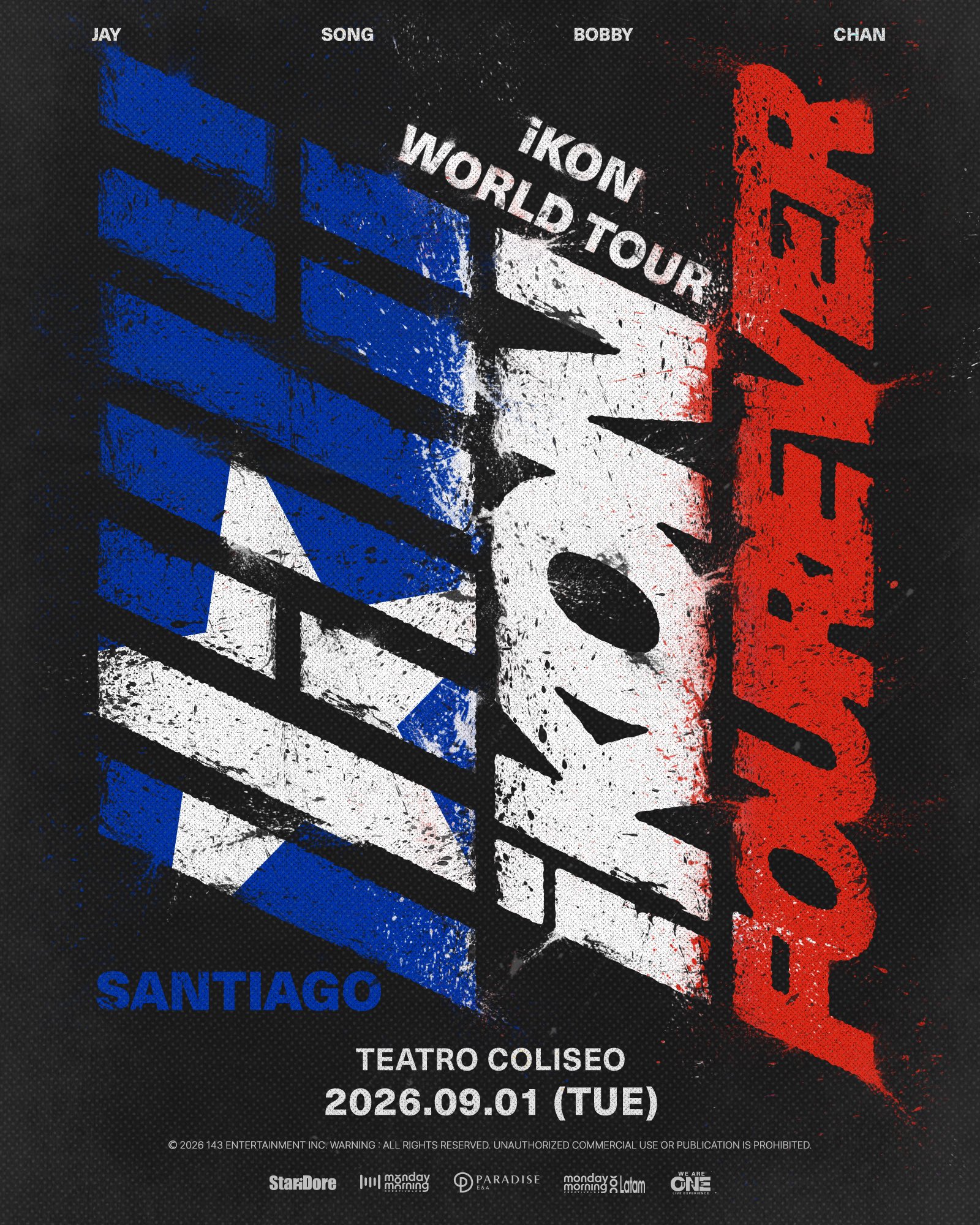 Santiago | iKON FOUREVER WORLD TOUR IN CHILE | Teatro Coliseo