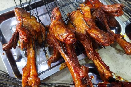 马义黑白条烤羊肉