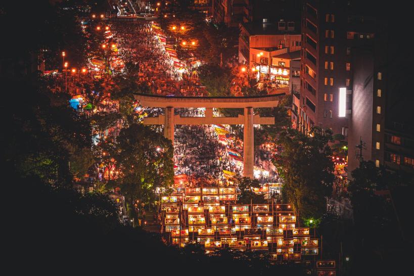 Terukuni Shrine June Lantern Festival | Kagoshima