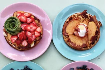 Heart-Garden Waffles & Coffee