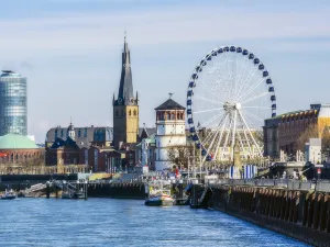 Rhine embankment promenade