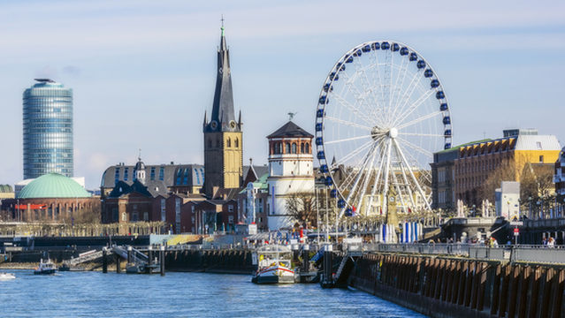 Rhine embankment promenade