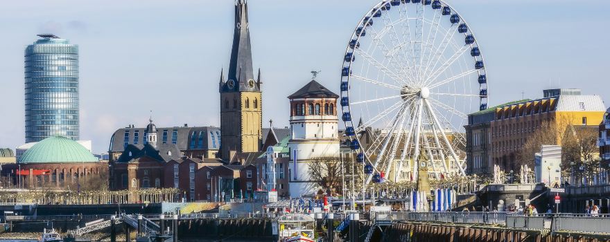 Rhine embankment promenade