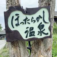 ほったらかし温泉からの景色は最高