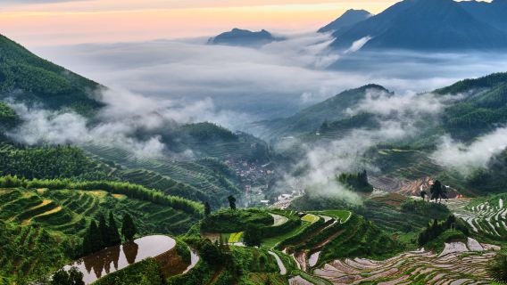 Jiuqu Yunhuan Tour Area, YunHe Rice Terraces Scenic Area