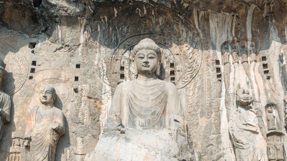 Gua Longmen + Kuil Shaolin perjalanan satu hari [tur privat+antar-jemput ke pintu+mobil dan pemandu khusus]