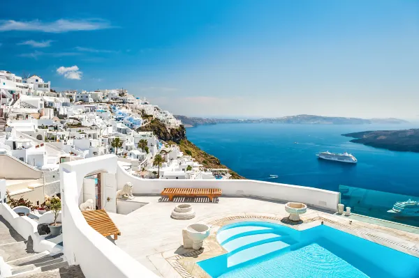 Flights from Rome to Santorini