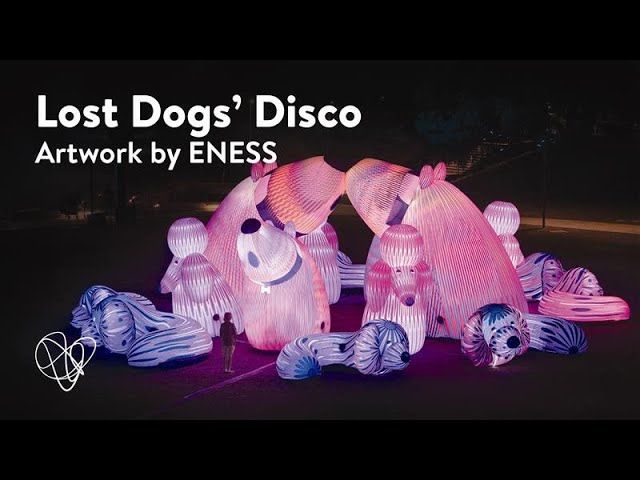 奧克蘭市中心巨型發光狗狗展 | 奧提廣場