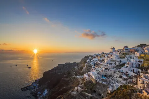 Sunset of Santorini