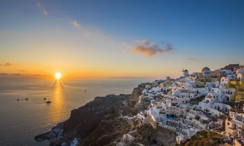 Sunset of Santorini
