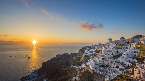 Sunset of Santorini