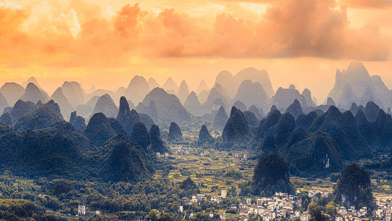 Yangshuo Thousand Miles of Rivers and Mountains Large-scale Ink Painting Photography Base