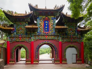 Lingquan Scenic Area the hometown of Guanyin in China