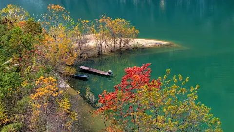 Haokun Lake attraction in Baise