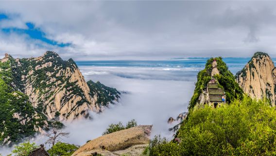 陝西華山一日遊【純玩贈送登山大禮包+登山手套+二環內接早】