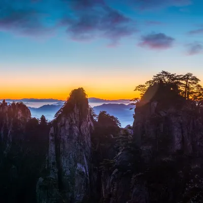 鄰近黃山山頂的酒店