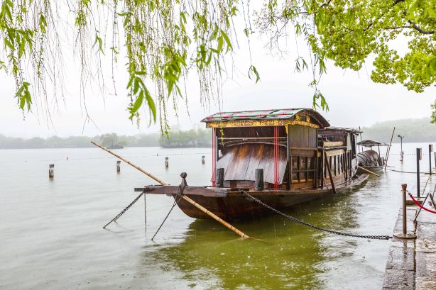 South Lake Red Boat