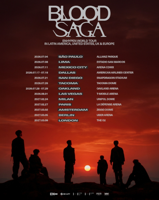 Brazil Sao Paulo丨ENHYPEN 2026《BLOOD SAGA》Tour | Allianz Parque