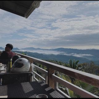 Breakfast in the mountains