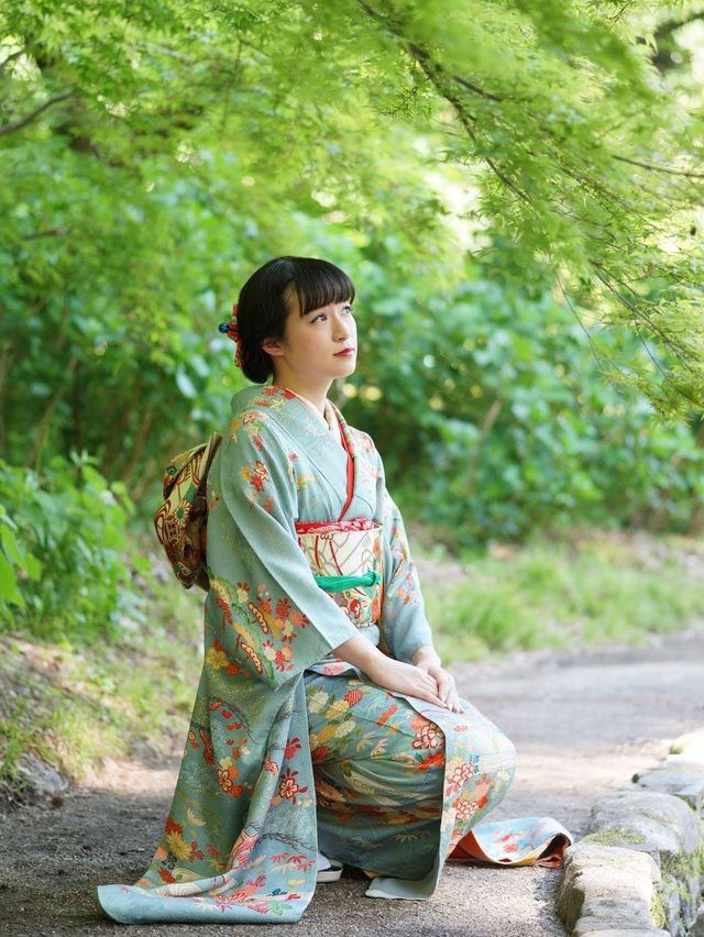 京都府立植物園で青もみじ狩り。 