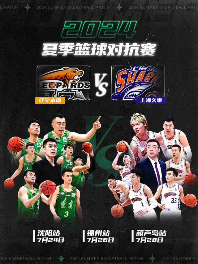 【瀋陽】700CC杯-2024夏季籃球對抗賽 遼寧本鋼VS上海久事 | 瀋陽